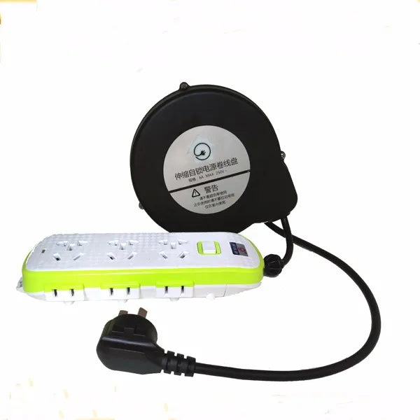 Small Cable Retractor, Retractable Power Cable Reel for Barber Shop