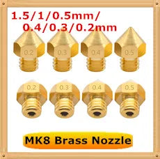3D Printer 6*20mm 12V/24V 50W Heater Cartridge Heating Tube 1M/2M Cable For High Temperature V6 Volcano MK8 MK9 Hot End Heat Kit