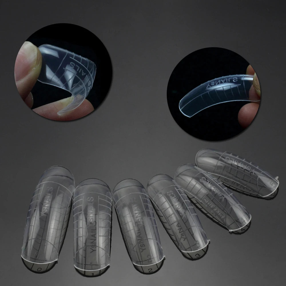 BNG Top Forms for Nails Dual Forms Nails Forms for Extension Full Cover Quick Building Gel Mold Tips Poly Nail Gel Mold