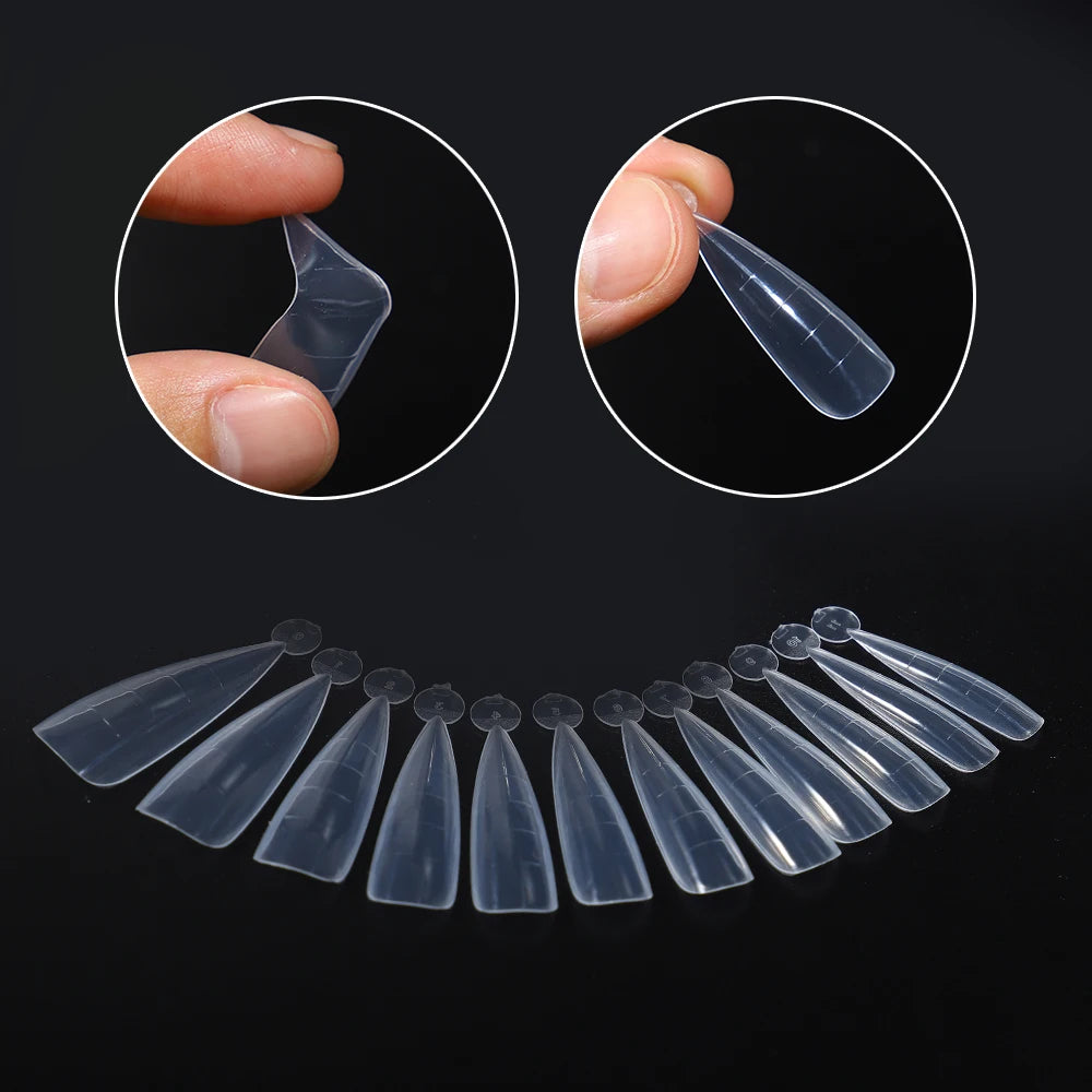 BNG Top Forms for Nails Dual Forms Nails Forms for Extension Full Cover Quick Building Gel Mold Tips Poly Nail Gel Mold