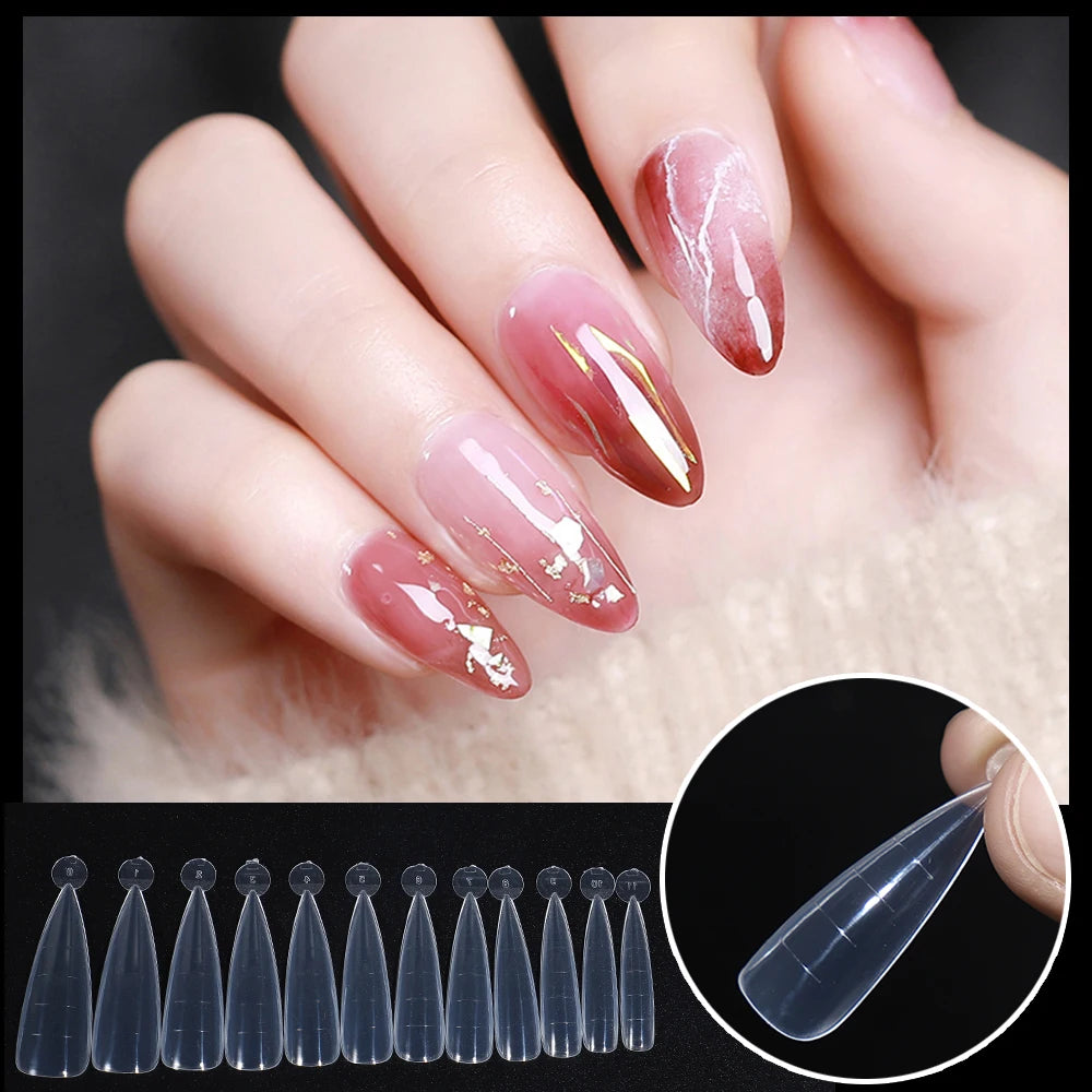 BNG Top Forms for Nails Dual Forms Nails Forms for Extension Full Cover Quick Building Gel Mold Tips Poly Nail Gel Mold