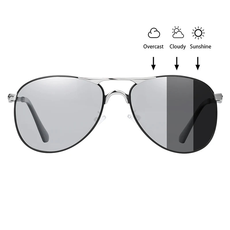 BARCUR Photochromic Sunglasses High Quality Men Brand Designer Polarized Sun Glasses Driving Mens Sun Glasses UV400