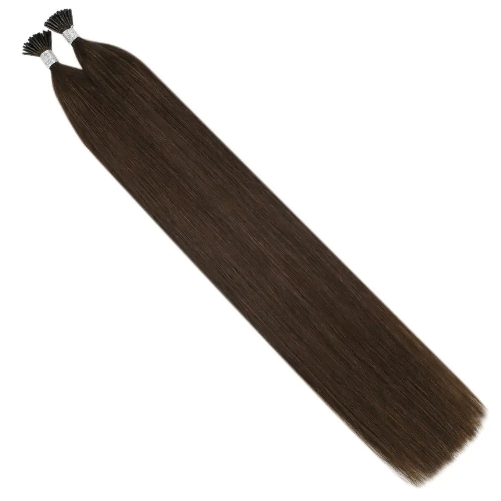 Moresoo Itip Hair Extensions Natural Straight Machine Remy 100% Real Human Hair Italy Keratin Fusion Stick Tipped Extensions