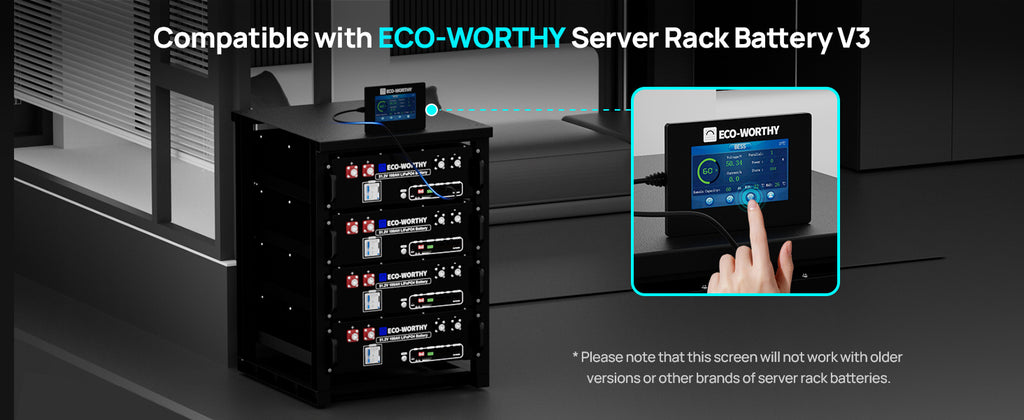 ECO-WORTHY ESM100 Battery Monitor for Cubix Series and Wall-Mount Batteries