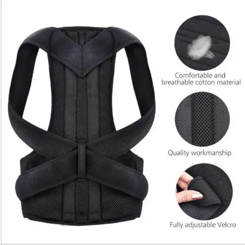 Adjustable Posture Corrector Low Back Support Shoulder Brace Belt For - Beauty
