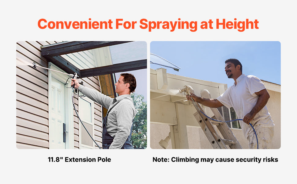 SucceBuy Stand Airless Paint Sprayer, 650W High Efficiency Airless Sprayer, 3000PSI Electric Paint Sprayer Machine Extension Rod