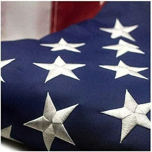 American Flag Outdoor Heavy Duty Embroidered Stars USA Flag - Beauty