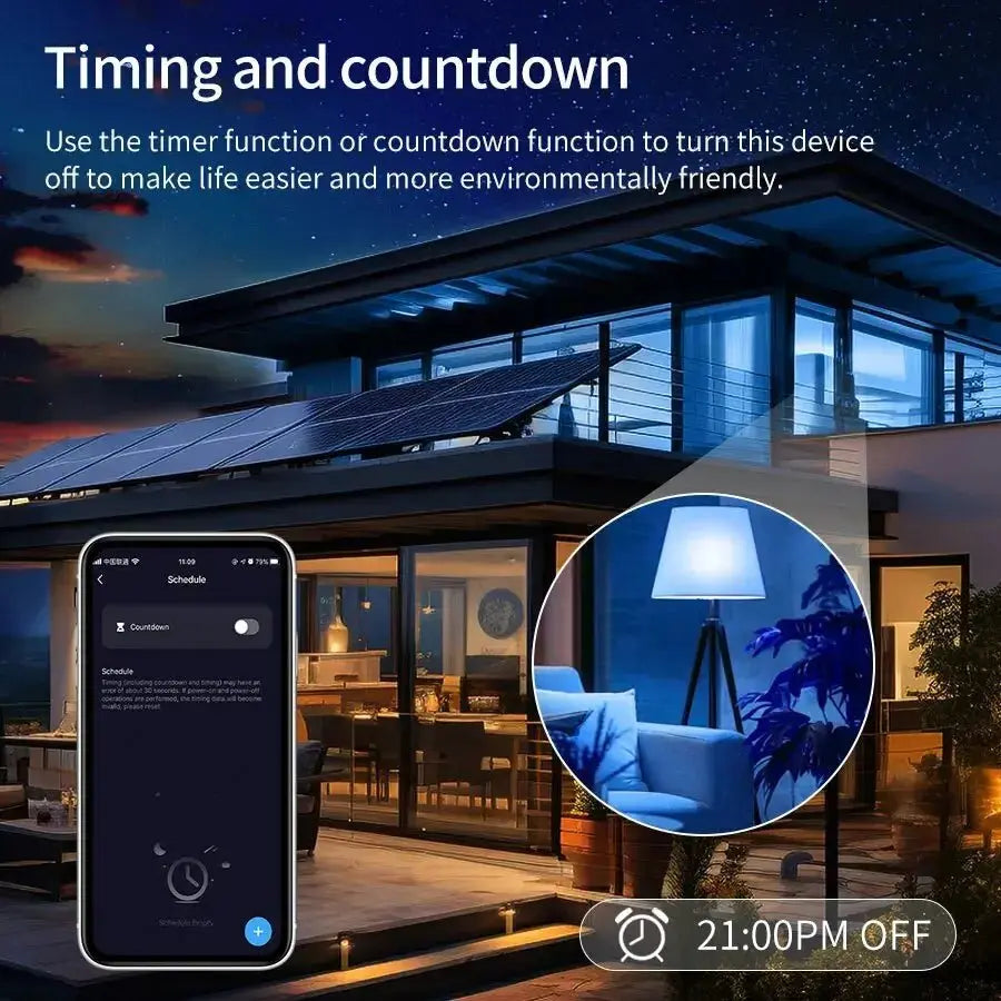 AmmToo Tuya Bluetooth Smart LED Light Bulb E27 RGB 110V 220V Smart Lamps for Bedroom Decoration Party Lighting Smart Life APP - Beauty