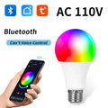 AmmToo Tuya Bluetooth Smart LED Light Bulb E27 RGB 110V 220V Smart Lamps for Bedroom Decoration Party Lighting Smart Life APP - Beauty