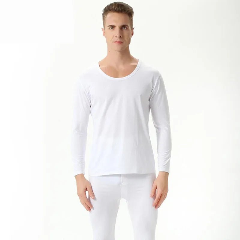 Autumn spring men's plus size Thin thermal underwear sets Large size bottoming shirt modal underwear suit 7xl 8xl 9xl - Beauty
