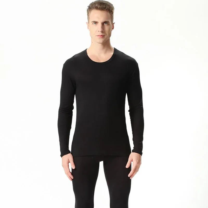 Autumn spring men's plus size Thin thermal underwear sets Large size bottoming shirt modal underwear suit 7xl 8xl 9xl - Beauty