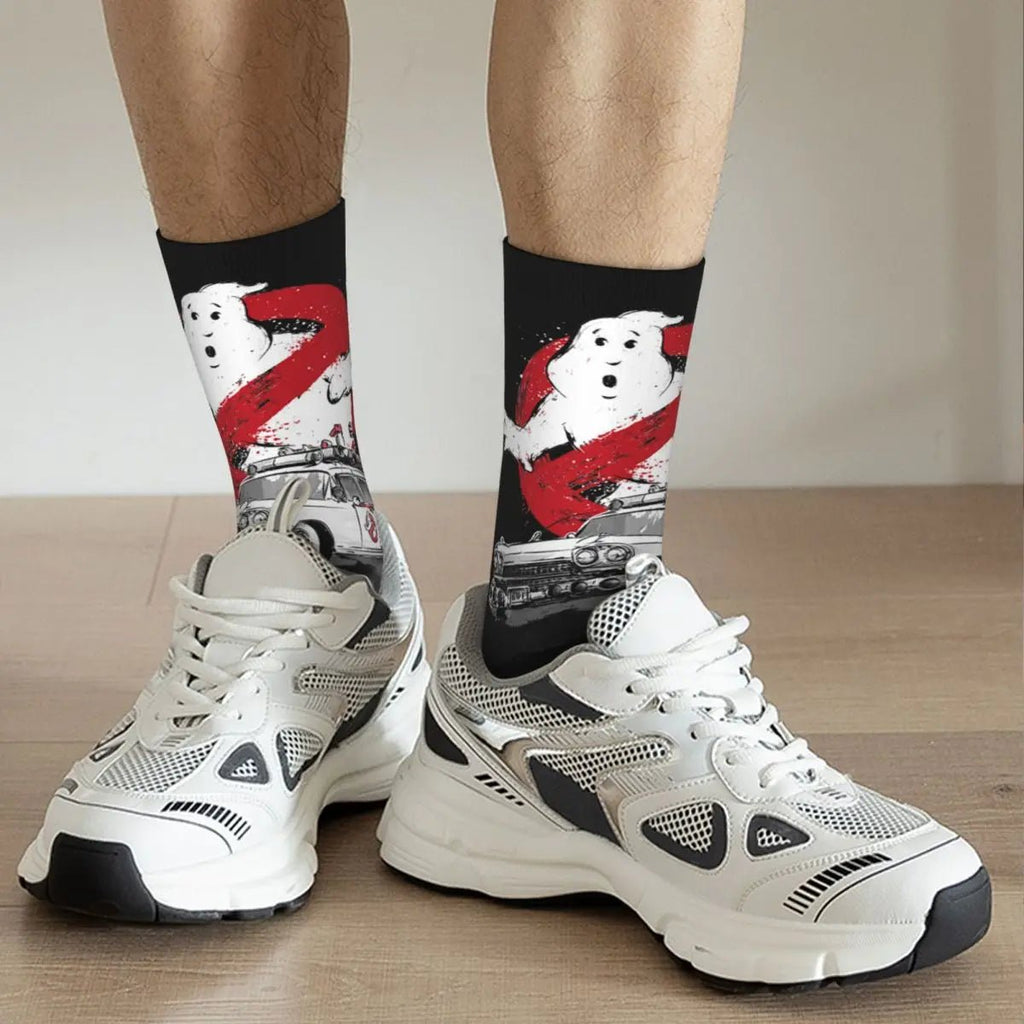 Autumn Winter Harajuku Unisex Ghostbusters Monster Movie Socks Ghost Busters Non - slip Crew Socks - Beauty