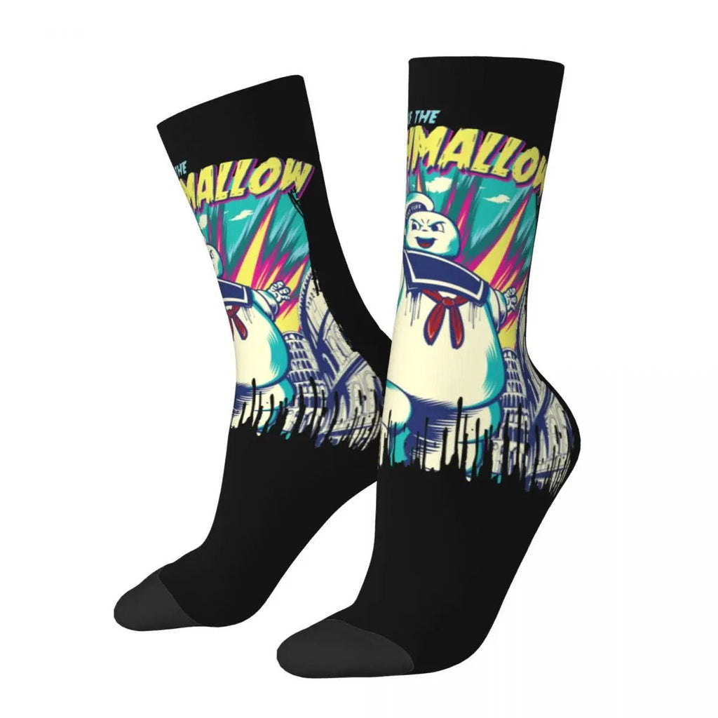Autumn Winter Harajuku Unisex Ghostbusters Monster Movie Socks Ghost Busters Non - slip Crew Socks - Beauty
