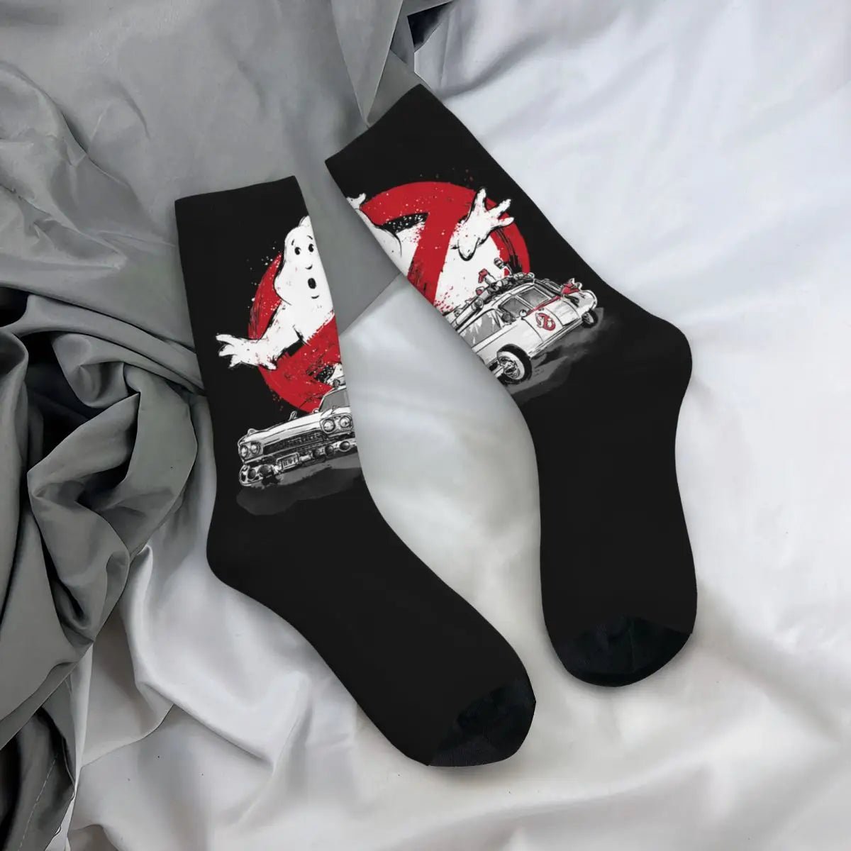 Autumn Winter Harajuku Unisex Ghostbusters Monster Movie Socks Ghost Busters Non - slip Crew Socks - Beauty