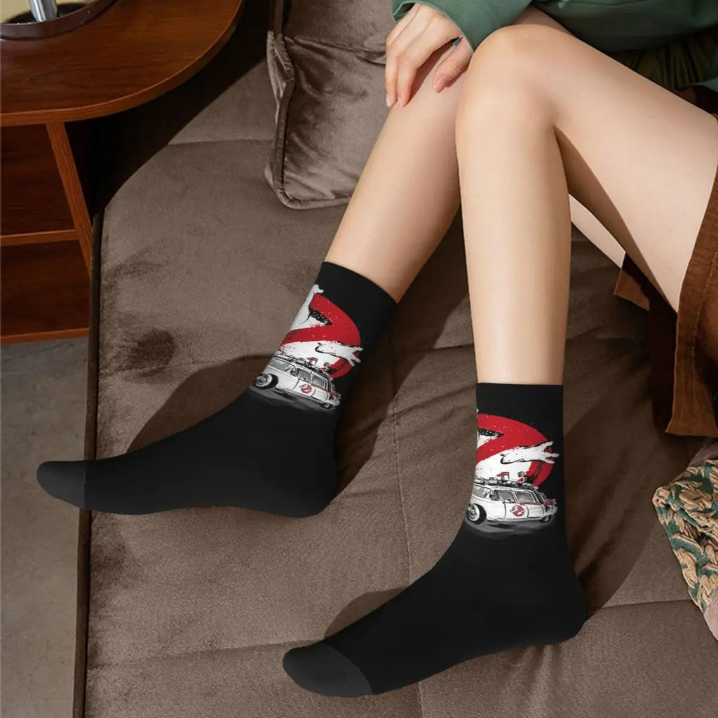 Autumn Winter Harajuku Unisex Ghostbusters Monster Movie Socks Ghost Busters Non - slip Crew Socks - Beauty