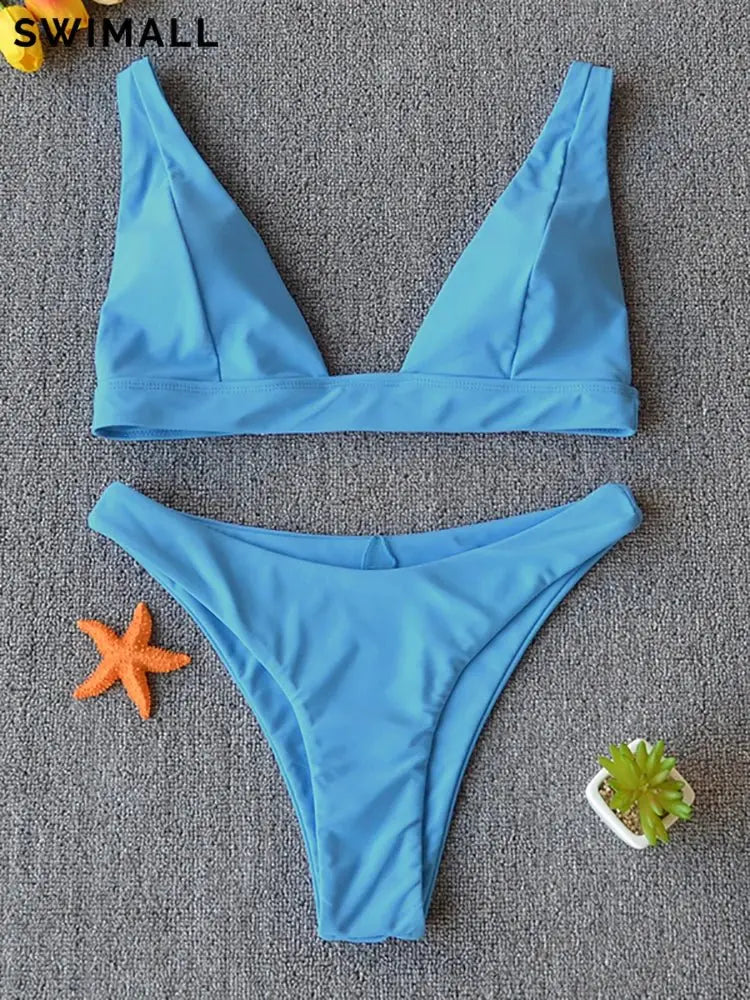 Bikini 2025 Micro Sexy Swimsuit Women Push Up Swimwear Two Piece Bikini Set Solid Bather Bathing Suit Swim Suit Female - Beauty