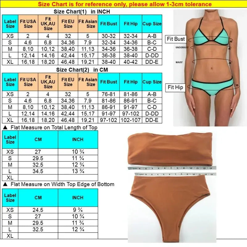 Bikini Set Summer Swimwear Biquini Sexy Beach Women's Swimsuit Bathing Suit Push Up Brazilian Bikini Maillot De Bain - Beauty