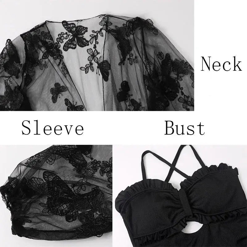 Bikini Set Women Backless 2 Pcs Fit High Waist Swimwear Korean Style Female Chic Cozy Holiday Simple Elegant Sexy Beach Wear New - Beauty