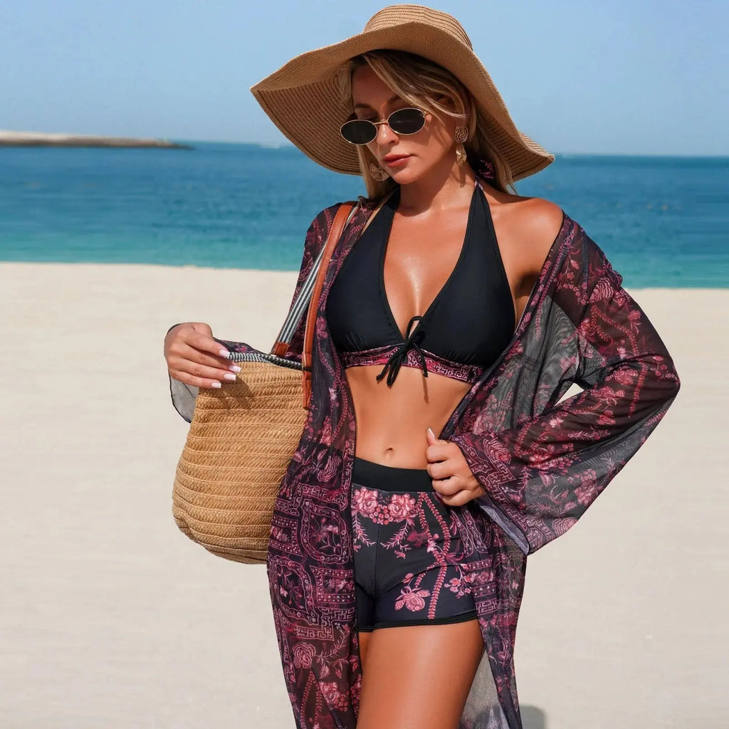 Bikini Set Women'S Printed Pattern Bikini Swimsuits Tankini Swimsuits For Women Sexy Swimsuits Bikini Sets For Women - Beauty