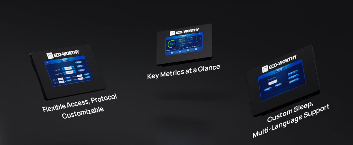 ECO-WORTHY ESM100 Battery Monitor for Cubix Series and Wall-Mount Batteries