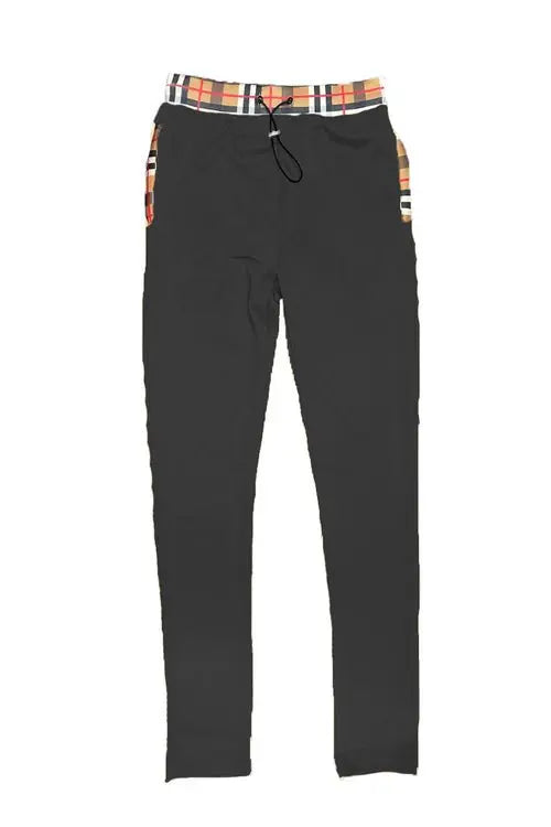 Checkered Polo and Pant Set - Beauty