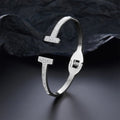 Classic Double T Spring Zirconia Bracelet for Women, High Quality Gold Plated Inlaid Jewelry - Beauty