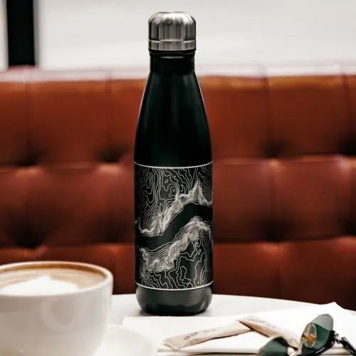 Cumberland Island - Georgia Engraved Map Insulated Bottle in Matte - Beauty