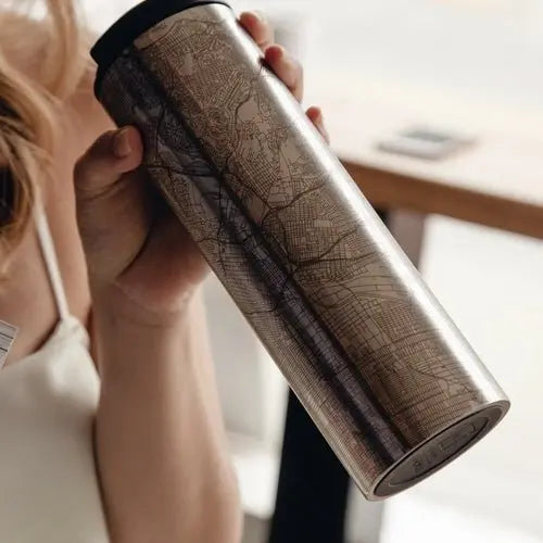 Cumberland Island - Georgia Engraved Map Tumbler - Beauty