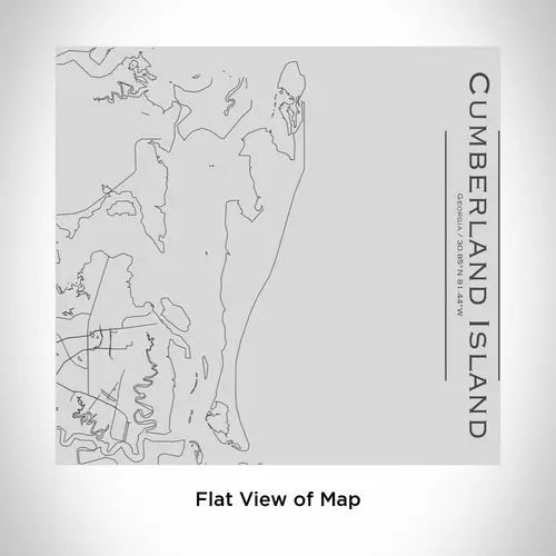 Cumberland Island - Georgia Engraved Map Tumbler - Beauty