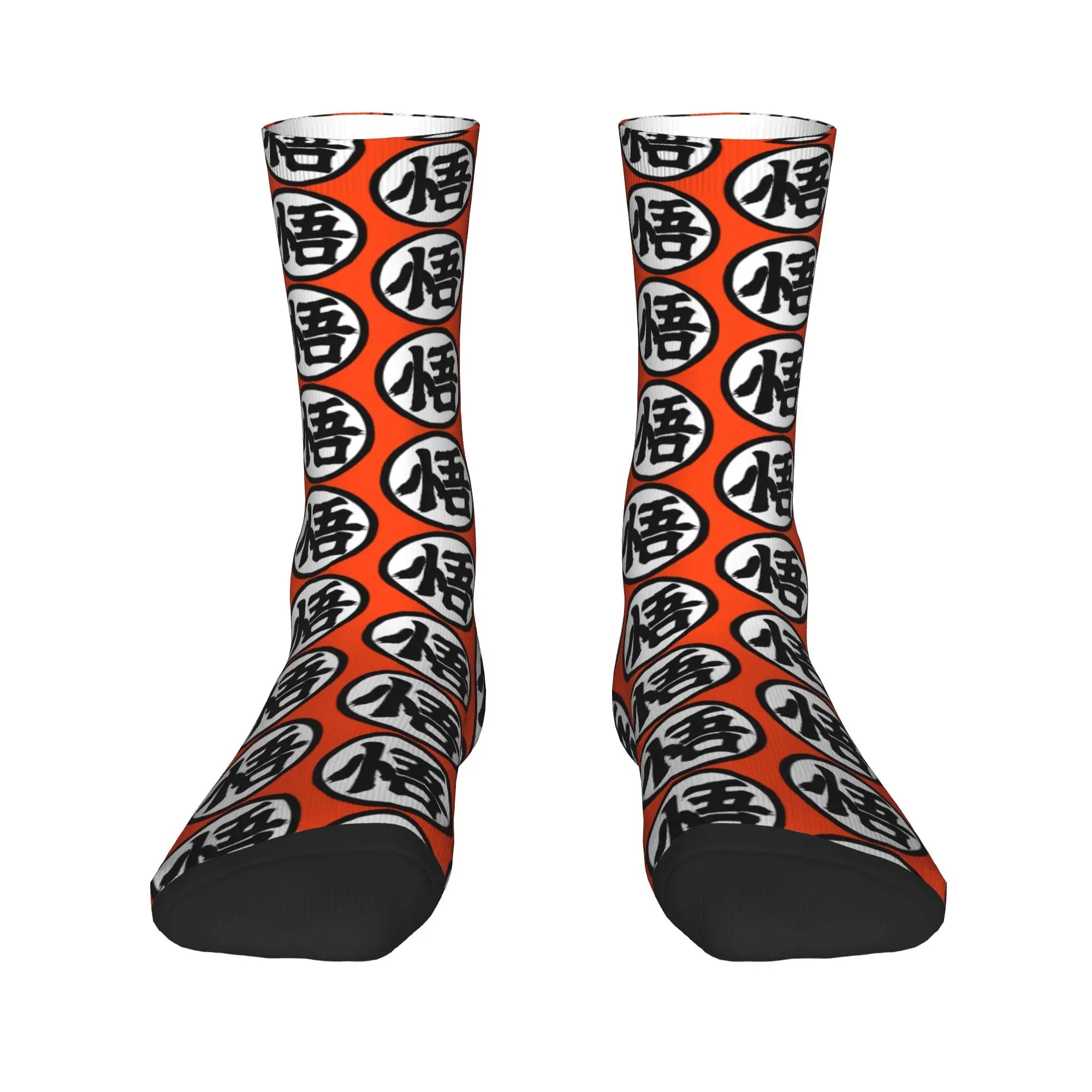 Custom DBZ Dragons Ball Goku Cartoon Hot Dress Socks Unisex Warm Comfortable 3D Printed Comic Crew Socks - Beauty