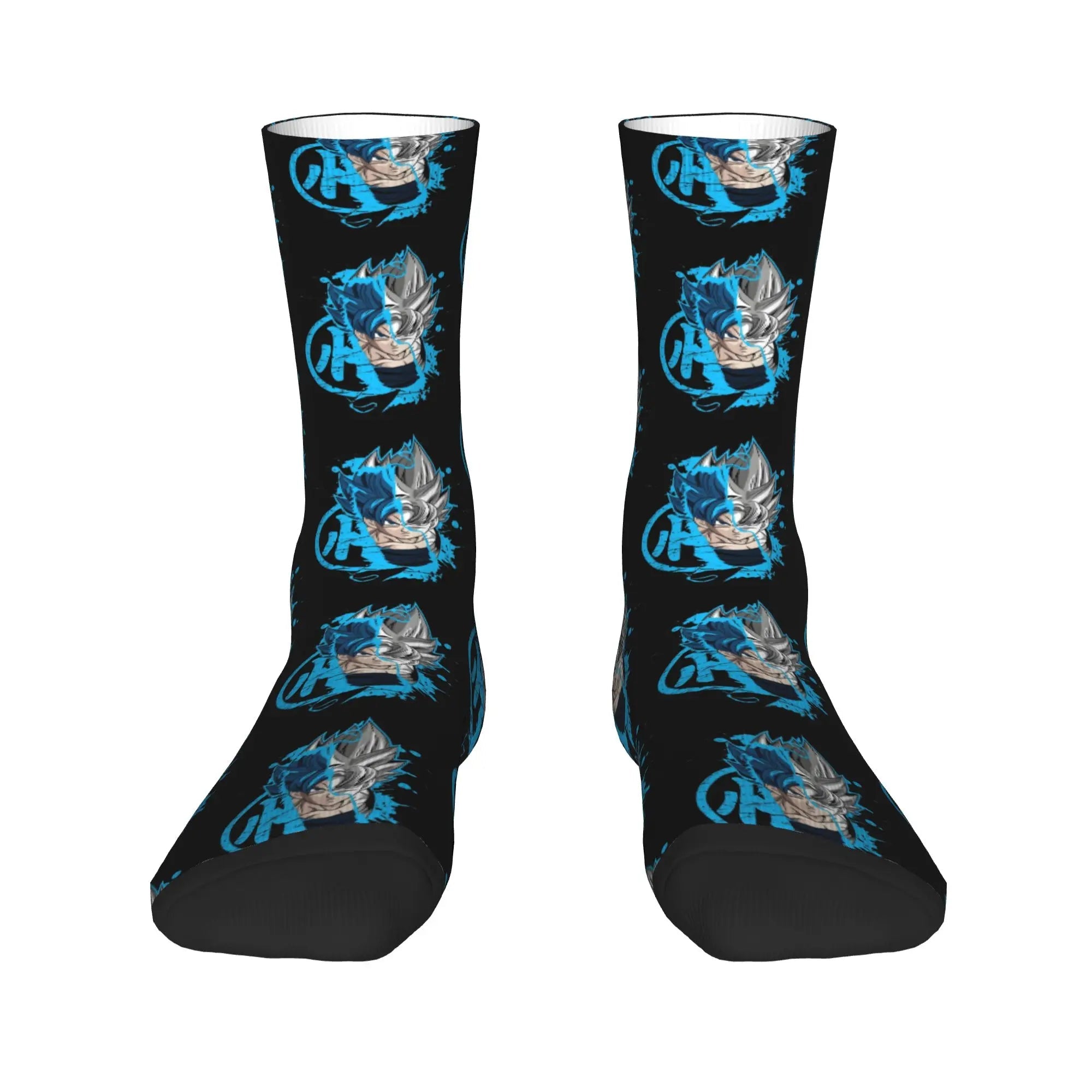 Custom DBZ Dragons Ball Goku Cartoon Hot Dress Socks Unisex Warm Comfortable 3D Printed Comic Crew Socks - Beauty
