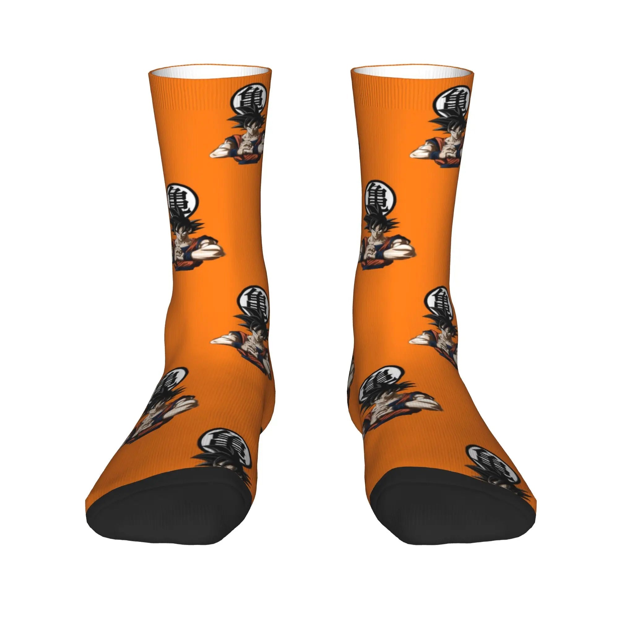 Custom DBZ Dragons Ball Goku Cartoon Hot Dress Socks Unisex Warm Comfortable 3D Printed Comic Crew Socks - Beauty