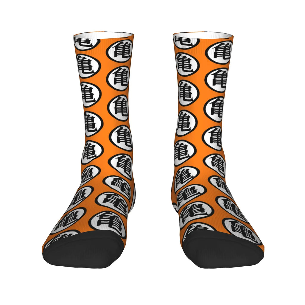 Custom DBZ Dragons Ball Goku Cartoon Hot Dress Socks Unisex Warm Comfortable 3D Printed Comic Crew Socks - Beauty