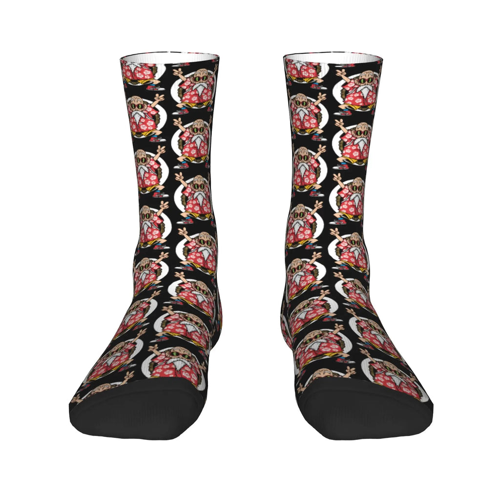 Custom DBZ Dragons Ball Goku Cartoon Hot Dress Socks Unisex Warm Comfortable 3D Printed Comic Crew Socks - Beauty
