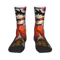 Custom DBZ Dragons Ball Goku Cartoon Hot Dress Socks Unisex Warm Comfortable 3D Printed Comic Crew Socks - Beauty