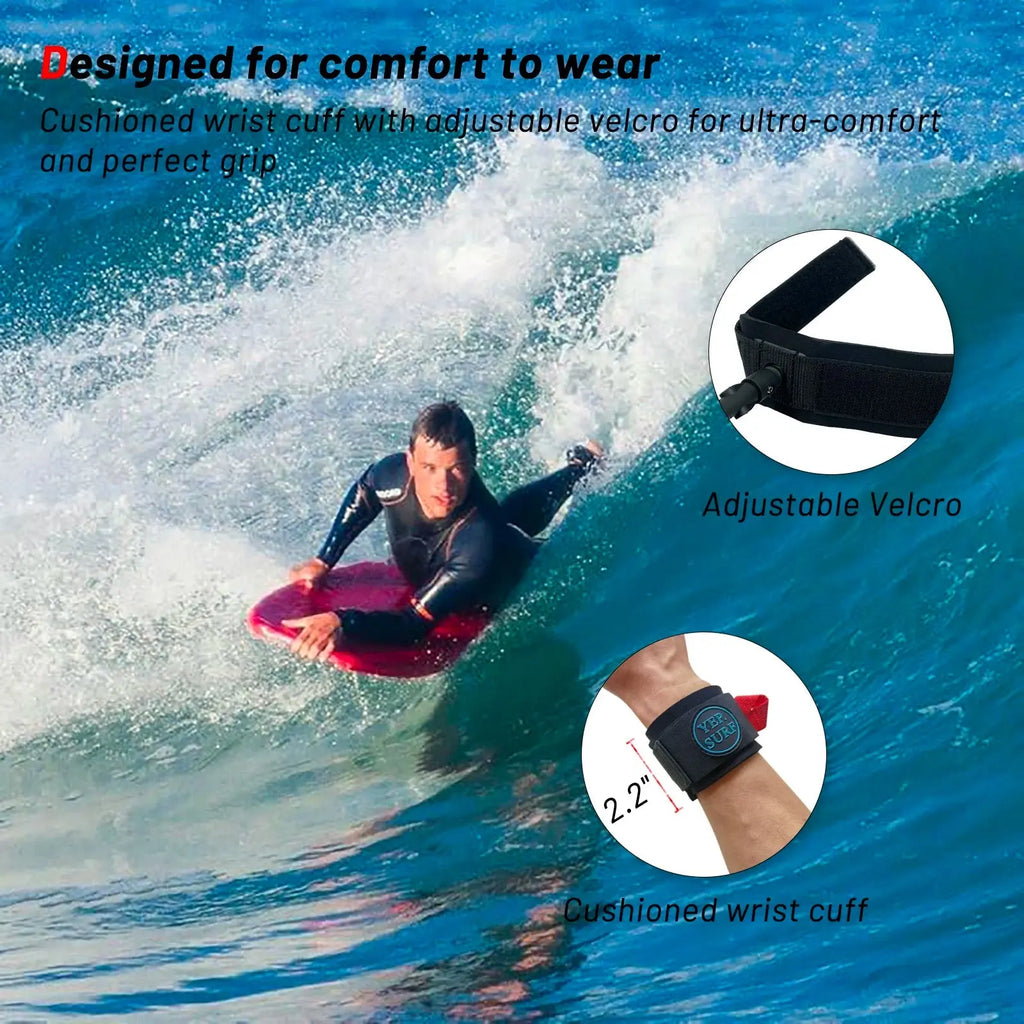 Customized Bodyboard Leash Surfboard 5ft5mm Coil Leash Wrist Cuff Leash Wave Board Premium TPU Rope for Wrist Bicep Surf Shop - Beauty