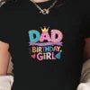 DAD of the BIRTHDAY GIRL women's fashion short t-shirt - Beauty