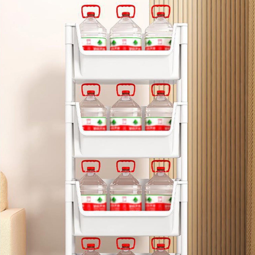 Trolley Bookshelf Kitchen Storage Rack Kitchen Corner Narrow Slit Storage Cabinet Bathroom Living Room Home Organizer