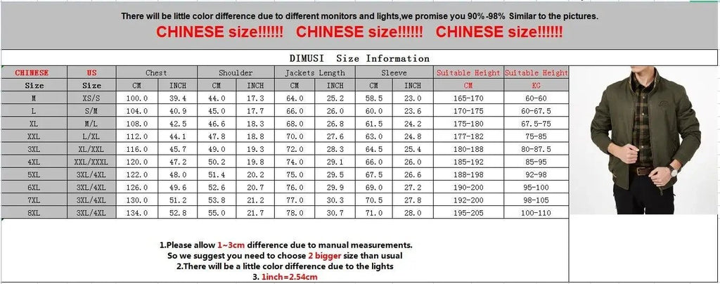 DIMUSI Autumn Men's Double - sided Military Jacket Casual Man Cotton Business Coats Fashion Men Multi - pocket Jackets Clothing 8XL - Beauty