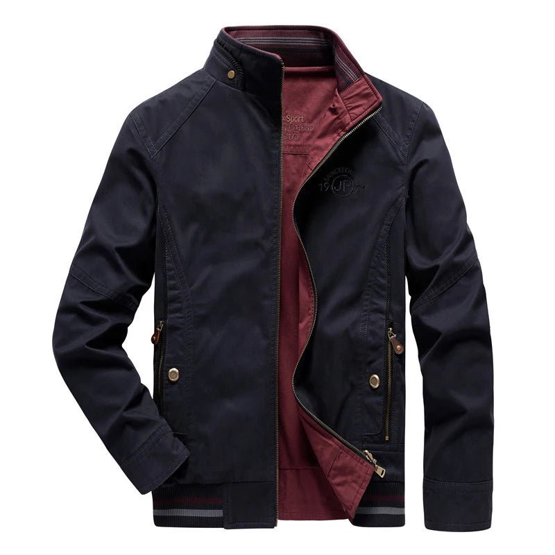 DIMUSI Autumn Men's Double - sided Military Jacket Casual Man Cotton Business Coats Fashion Men Multi - pocket Jackets Clothing 8XL - Beauty