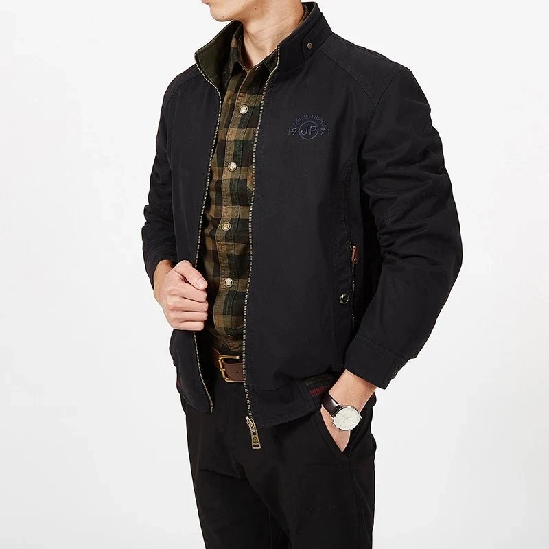 DIMUSI Autumn Men's Double - sided Military Jacket Casual Man Cotton Business Coats Fashion Men Multi - pocket Jackets Clothing 8XL - Beauty