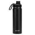 DRINCO® 22oz Stainless Steel Sport Water Bottle - Black - Beauty