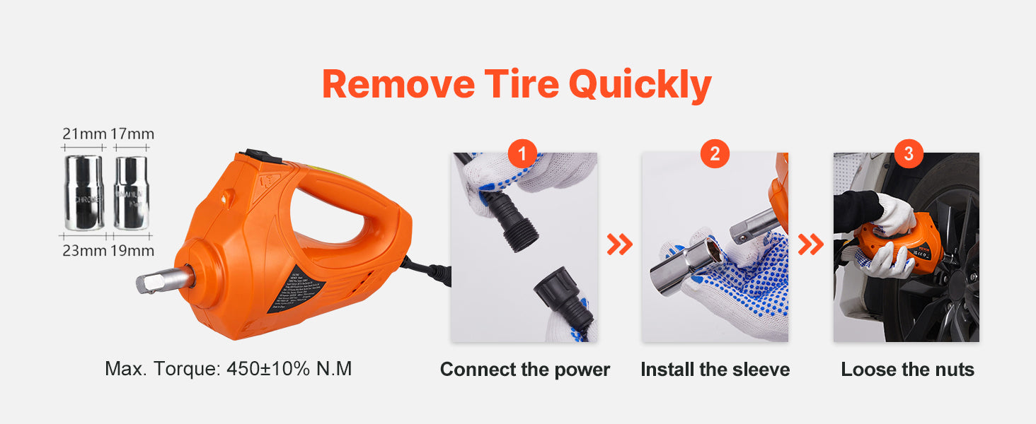 SucceBuy 5 Ton Electric Car Jack Hydraulic Jack with Electric Impact Wrench Portable Car Lift  for SUV Sedan Truck Change Tires