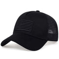 Fashion American Flag Embroidery Baseball Net Caps Spring and Summer Outdoor Adjustable Casual Hats Sunscreen Hat - Beauty