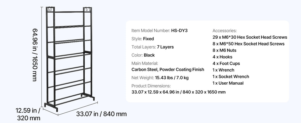 SucceBuy 5/7 Tier 3D Printer Filament Storage Rack Filament Spool Holders Storage Shelves for Home Office 3D Printing Studio