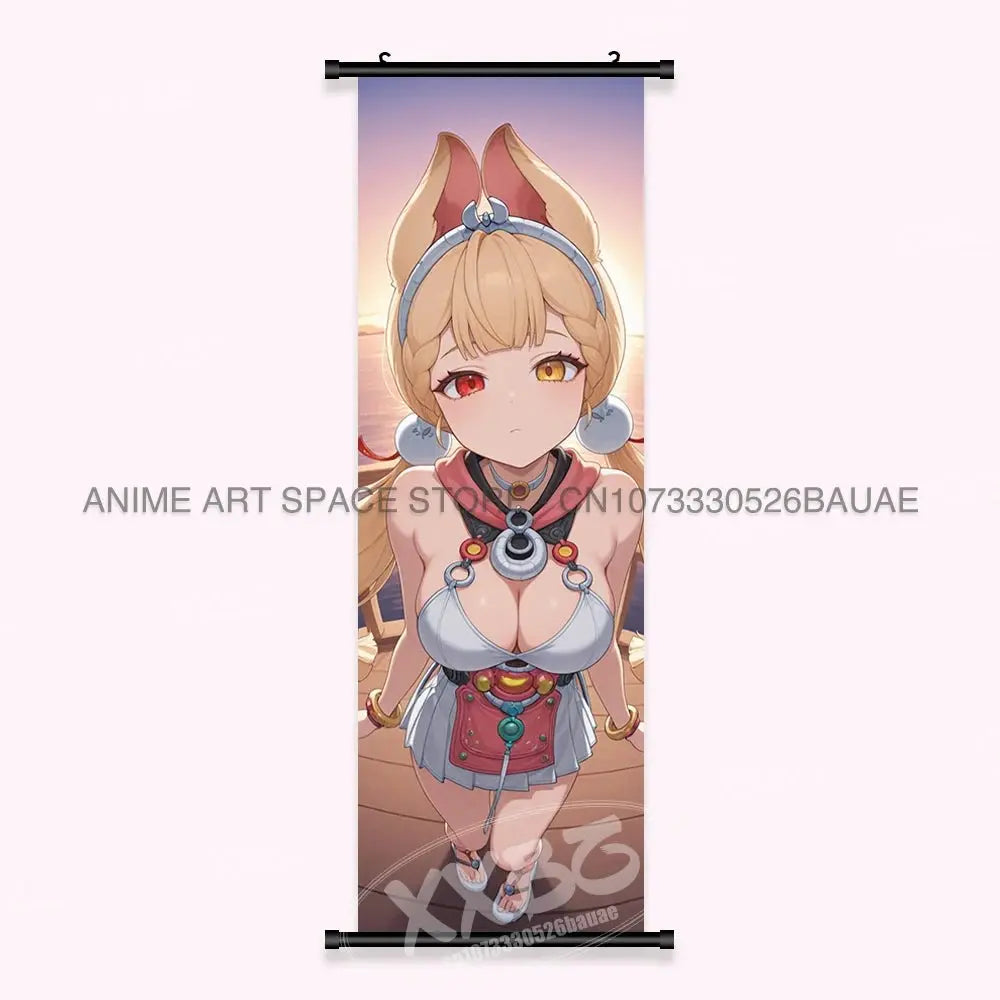 Game Home Decoration Scrolls Pictures Anime Wall Art Canvas Hanging Painting Bedside Background Posters For Zenless Zone Zero - Beauty