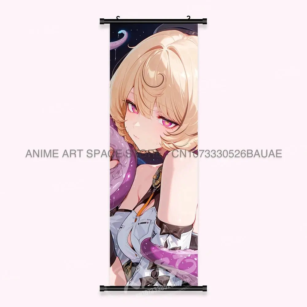 Game Home Decoration Scrolls Pictures Anime Wall Art Canvas Hanging Painting Bedside Background Posters For Zenless Zone Zero - Beauty