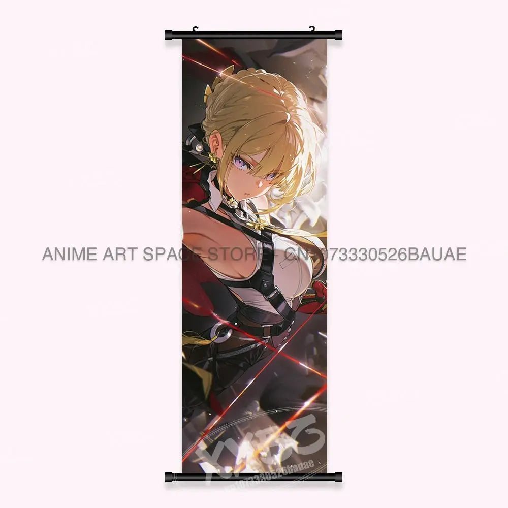 Game Home Decoration Scrolls Pictures Anime Wall Art Canvas Hanging Painting Bedside Background Posters For Zenless Zone Zero - Beauty
