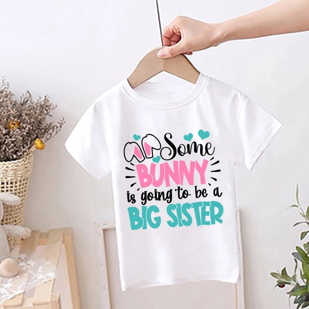 Happy Easter Rainbow Printed Kids Shirts Easter Party Child Outfit T-shirt Children Holiay Clothes Boys Girls Short Sleeve Shirt - Beauty