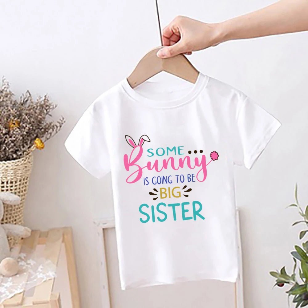 Happy Easter Rainbow Printed Kids Shirts Easter Party Child Outfit T-shirt Children Holiay Clothes Boys Girls Short Sleeve Shirt - Beauty
